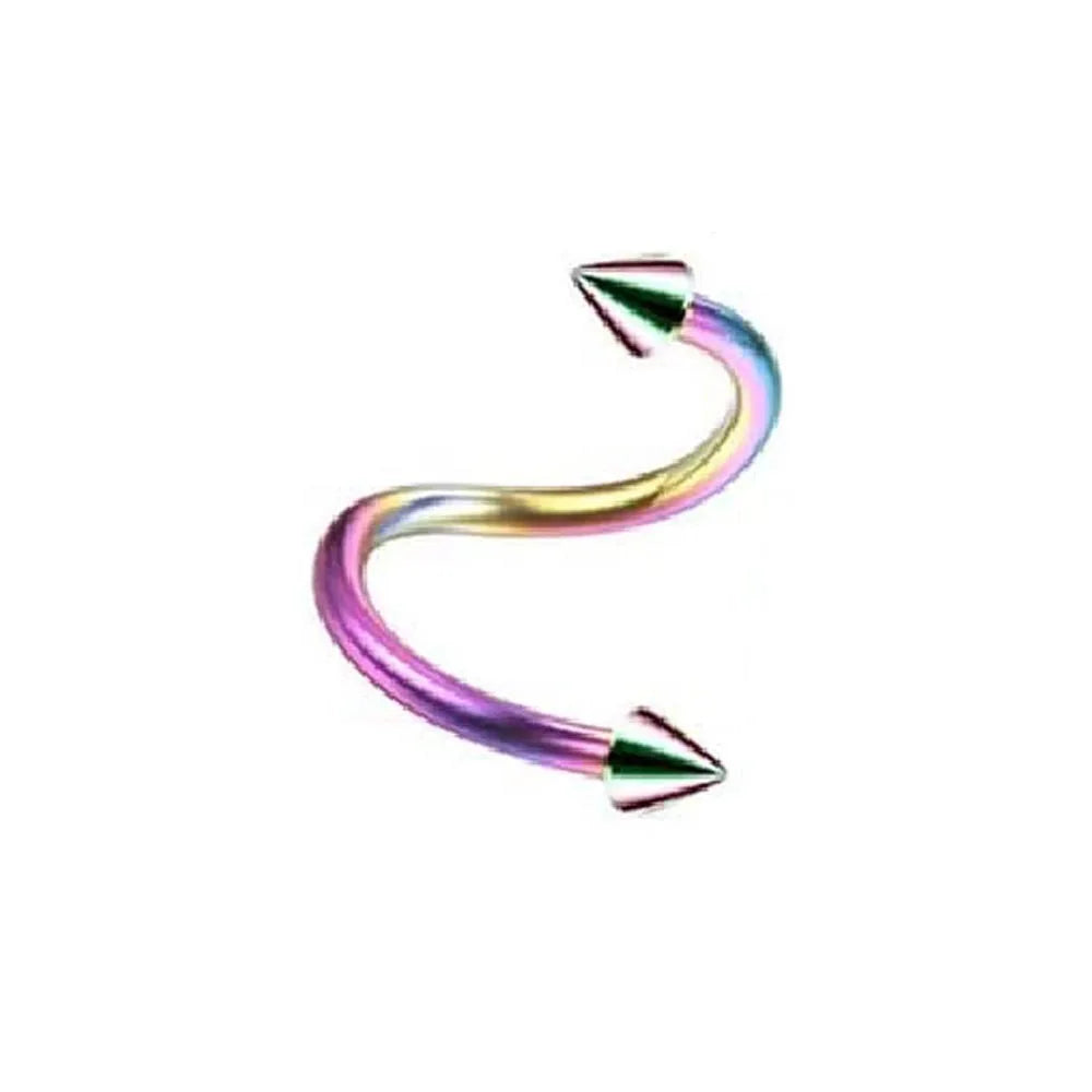 1pc Stainless Steel Tip Cone Ball S-shaped Metal Multifunctional Nose Ring Simple Nose Lip Piercing Jewelry Earrings Cartilage