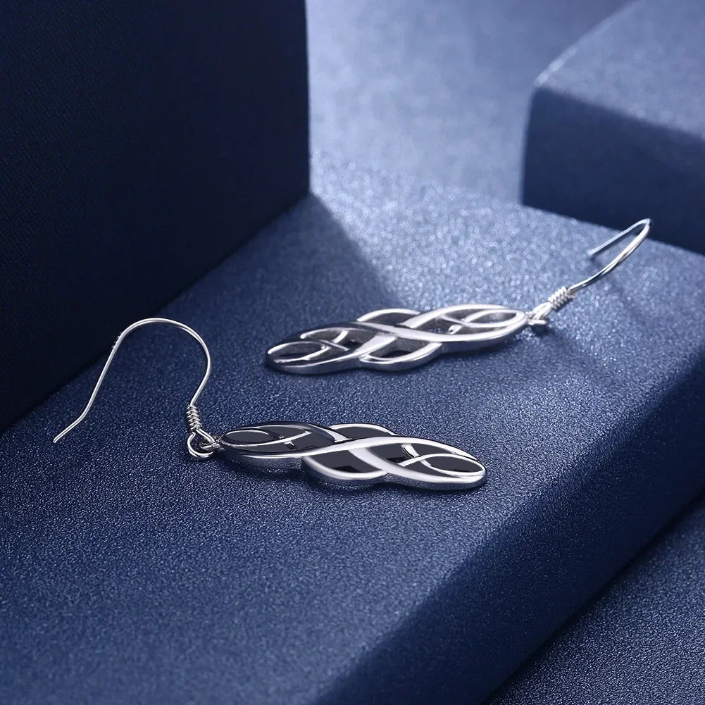 925 Sterling silver Earring For women lady elegant exquisite luxury hook Charms wedding fashion classic  jewelry