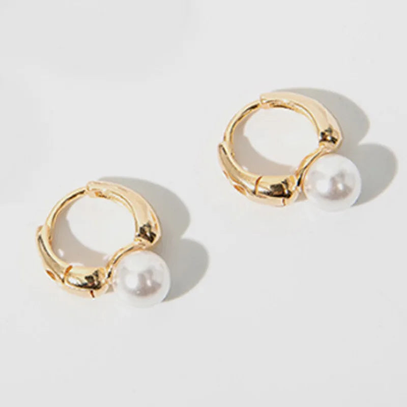925 Sterling Silver Pearl Ring Earrings For Woman Piercing Wedding  Luxury Vintage Elegant Jewellery Money 925 Prevent Allergies
