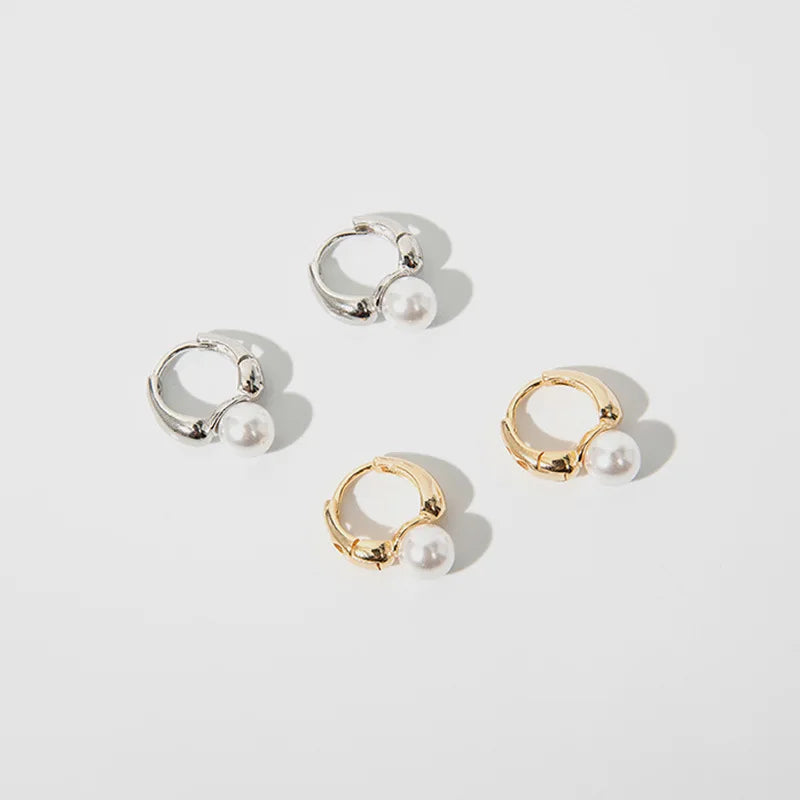925 Sterling Silver Pearl Ring Earrings For Woman Piercing Wedding  Luxury Vintage Elegant Jewellery Money 925 Prevent Allergies